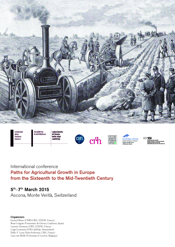 Paths for Agricultural Growth in Europe from the Sixteenth to the Mid-Twentieth Century